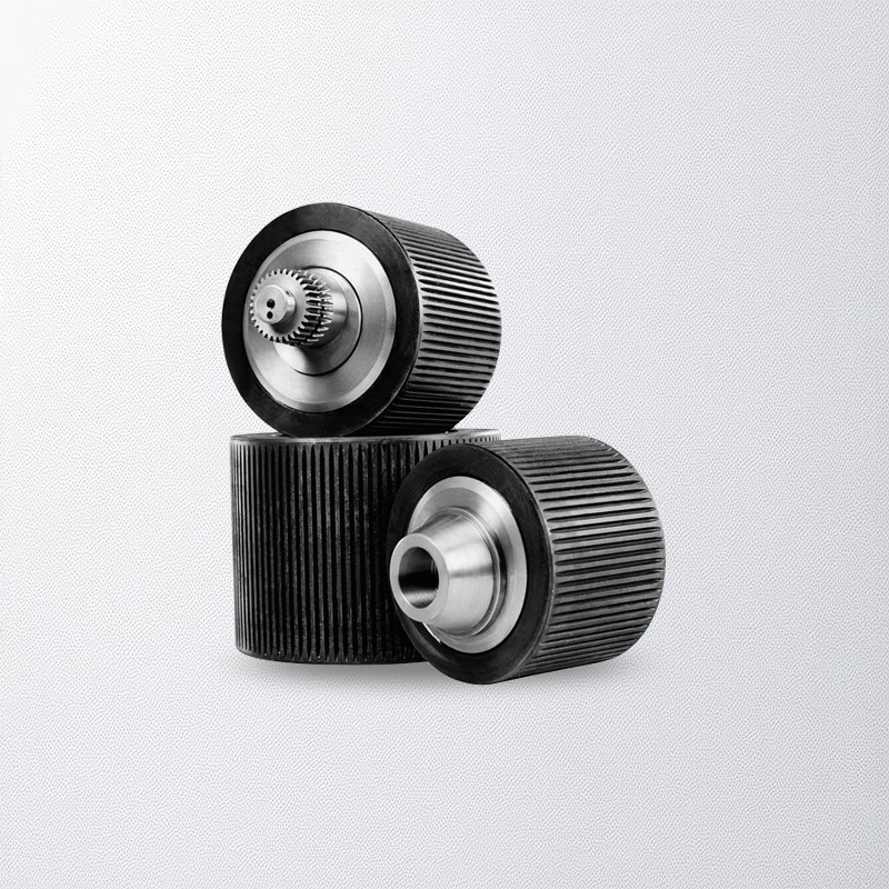 Curved corrugation type roller
